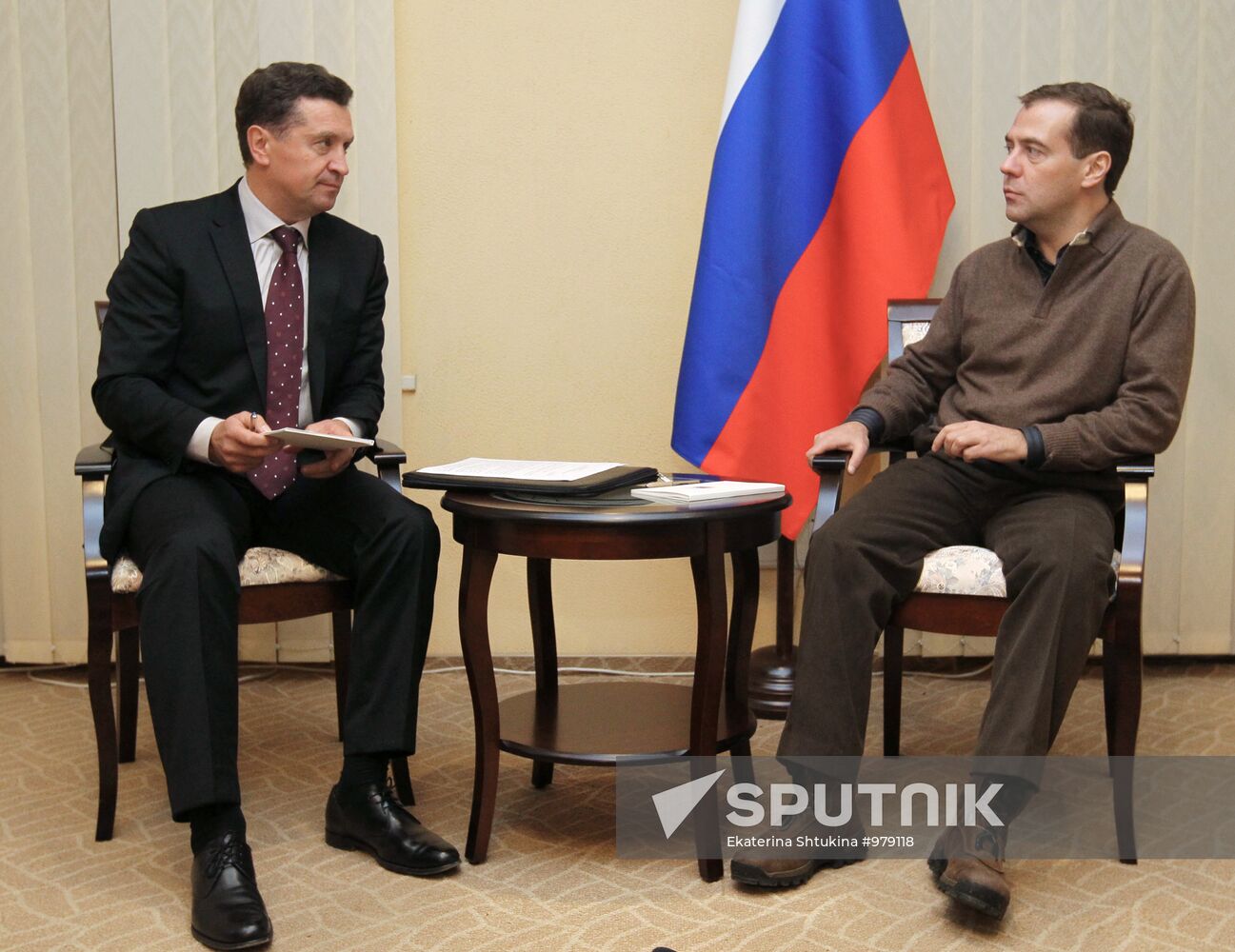 Dmitry Medvedev and Valery Gajewski