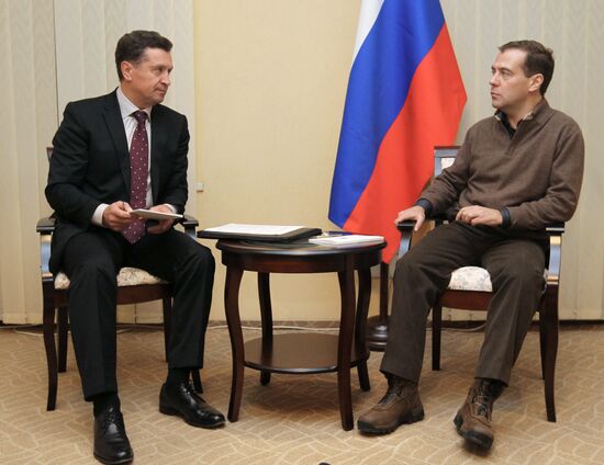 Dmitry Medvedev and Valery Gajewski