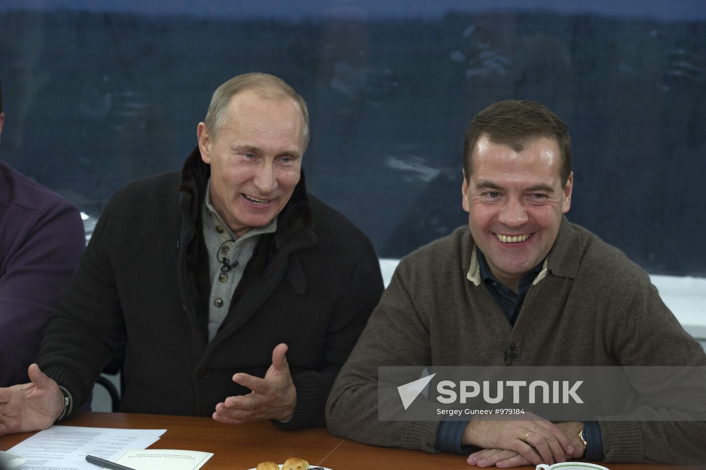 Dmitry Medvedev and Vladimir Putin visit Stavropol