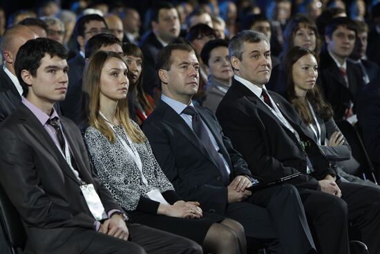 Dmitry Medvedev attends International Nanotechnology Forum
