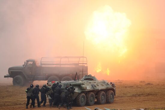 Display of equipment at Interpolitex 2011 exhibition