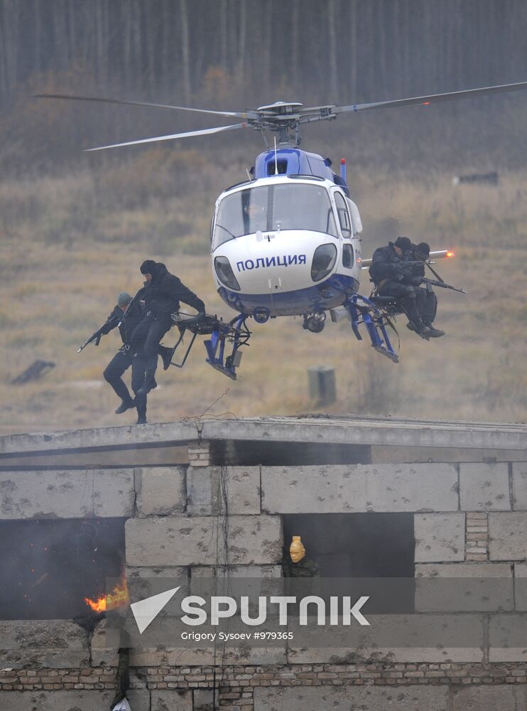 Display of equipment at Interpolitex 2011 exhibition