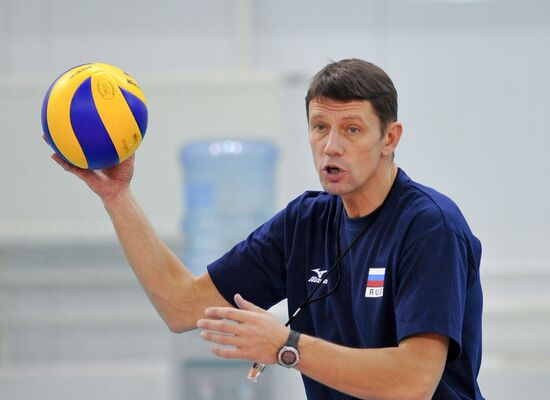 Volleyball. Russian national team holds training session