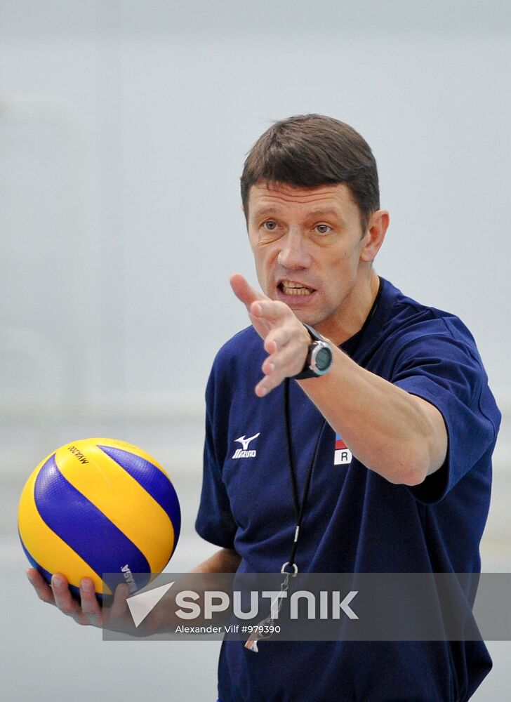 Volleyball. Russian national team holds training session