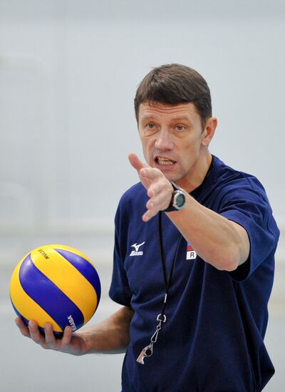 Volleyball. Russian national team holds training session