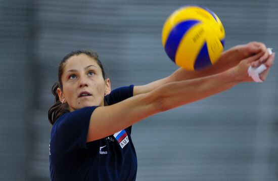 Volleyball. Russian national team holds training session