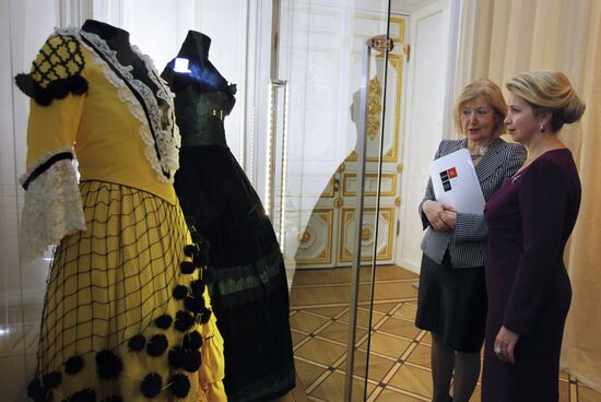 Svetlana Medvedeva attends exhibition opening