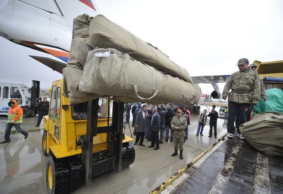 Russian humanitarian aid delivered to Turkey
