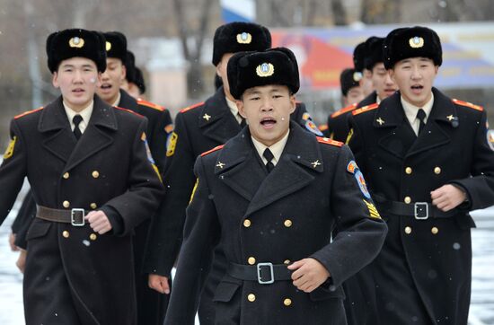 Training at Yekaterinburg Suvorov Military School