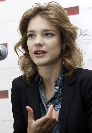 Natalia Vodianova at presentation of book "Give Me a Chance"
