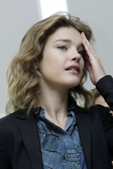 Natalia Vodianova at presentation of book "Give Me a Chance"