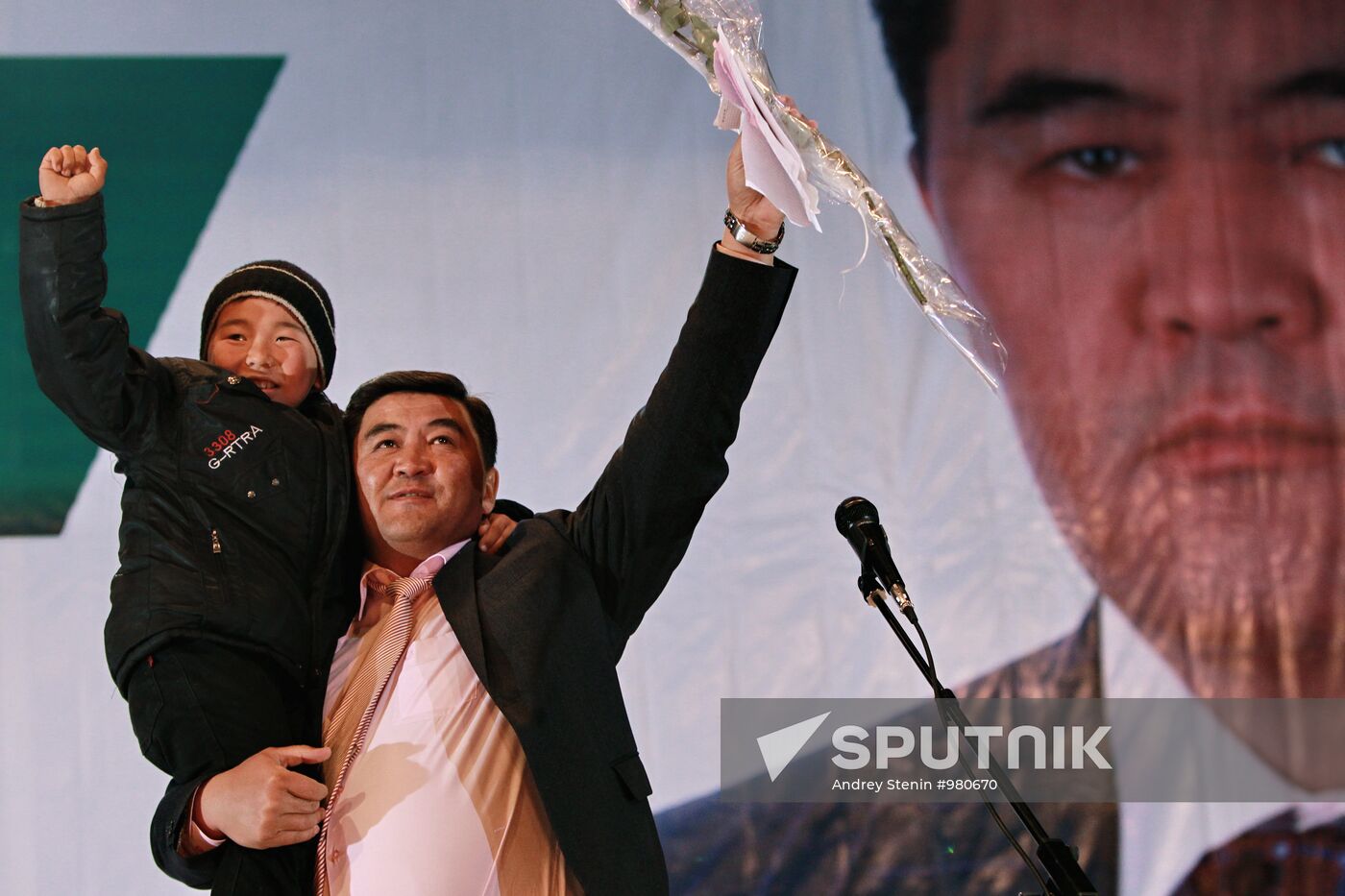 Campaigning in Kyrgyzstan