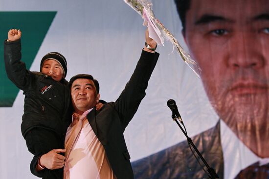 Campaigning in Kyrgyzstan