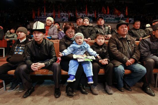 Campaigning in Kyrgyzstan