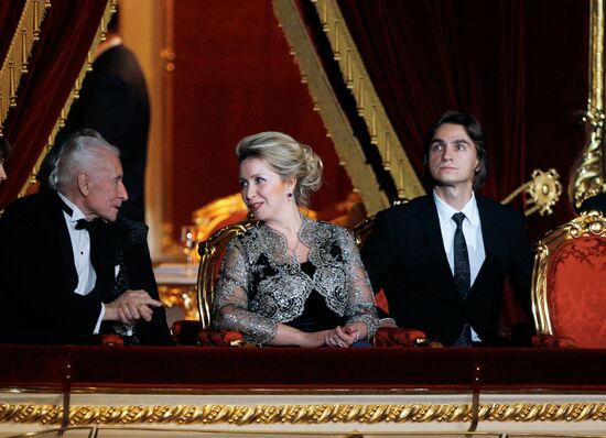 Svetlana Medvedeva attends Bolshoi Theater reopening