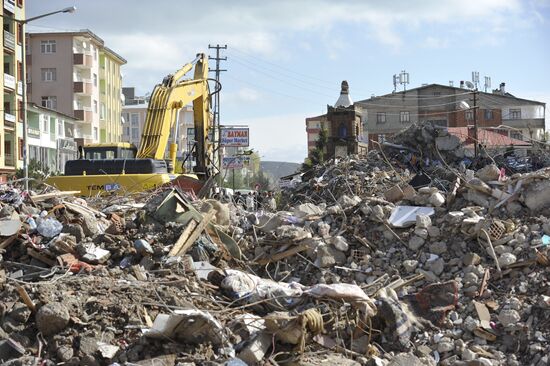 Earthquake aftermath in Turkey