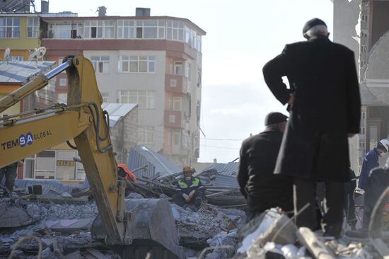 Earthquake aftermath in Turkey