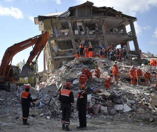 Earthquake aftermath in Turkey