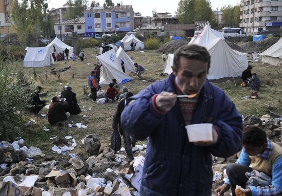 Earthquake aftermath in Turkey
