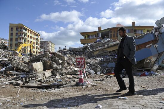 Earthquake aftermath in Turkey