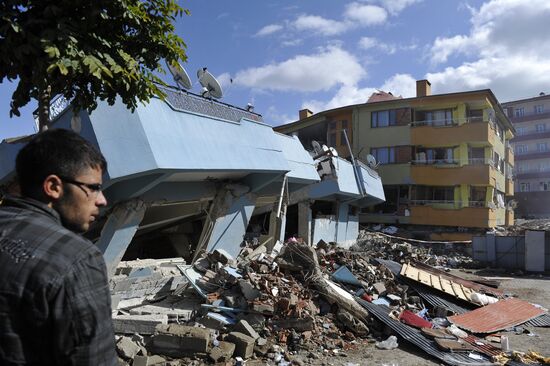 Earthquake aftermath in Turkey