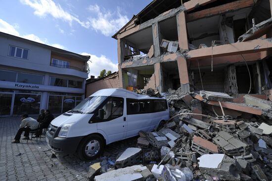 Earthquake aftermath in Turkey