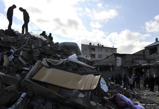 Earthquake aftermath in Turkey