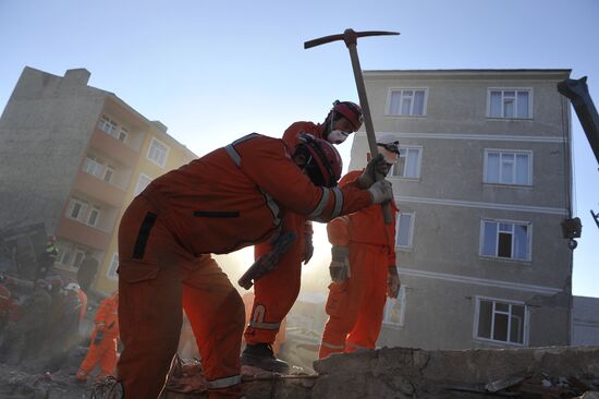 Earthquake aftermath in Turkey