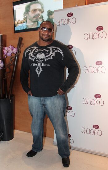 Private dinner with Lamon Brewster and James Toney in Moscow