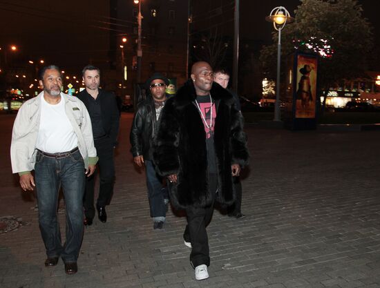 Private dinner with Lamon Brewster and James Toney in Moscow