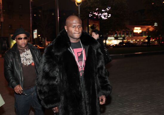 Private dinner with Lamon Brewster and James Toney in Moscow