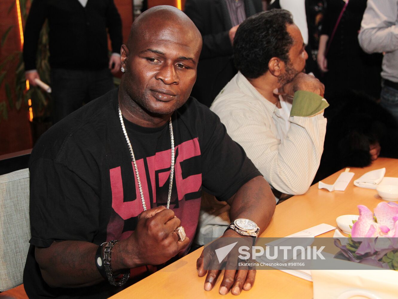 Private dinner with Lamon Brewster and James Toney in Moscow