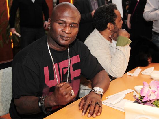 Private dinner with Lamon Brewster and James Toney in Moscow