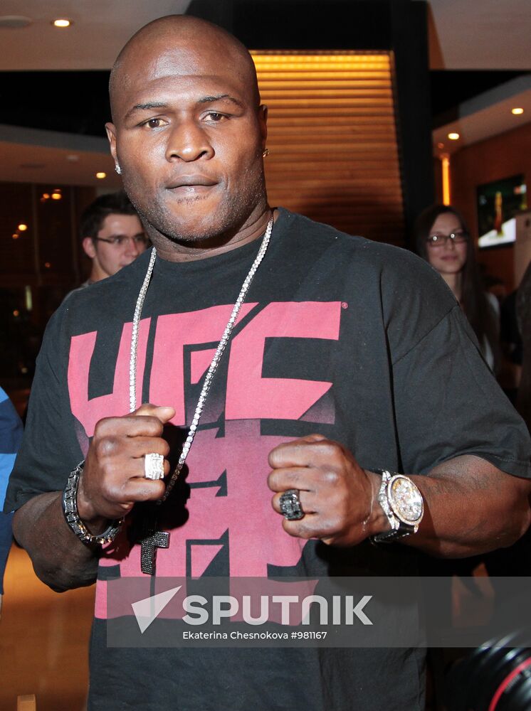 Private dinner with Lamon Brewster and James Toney in Moscow