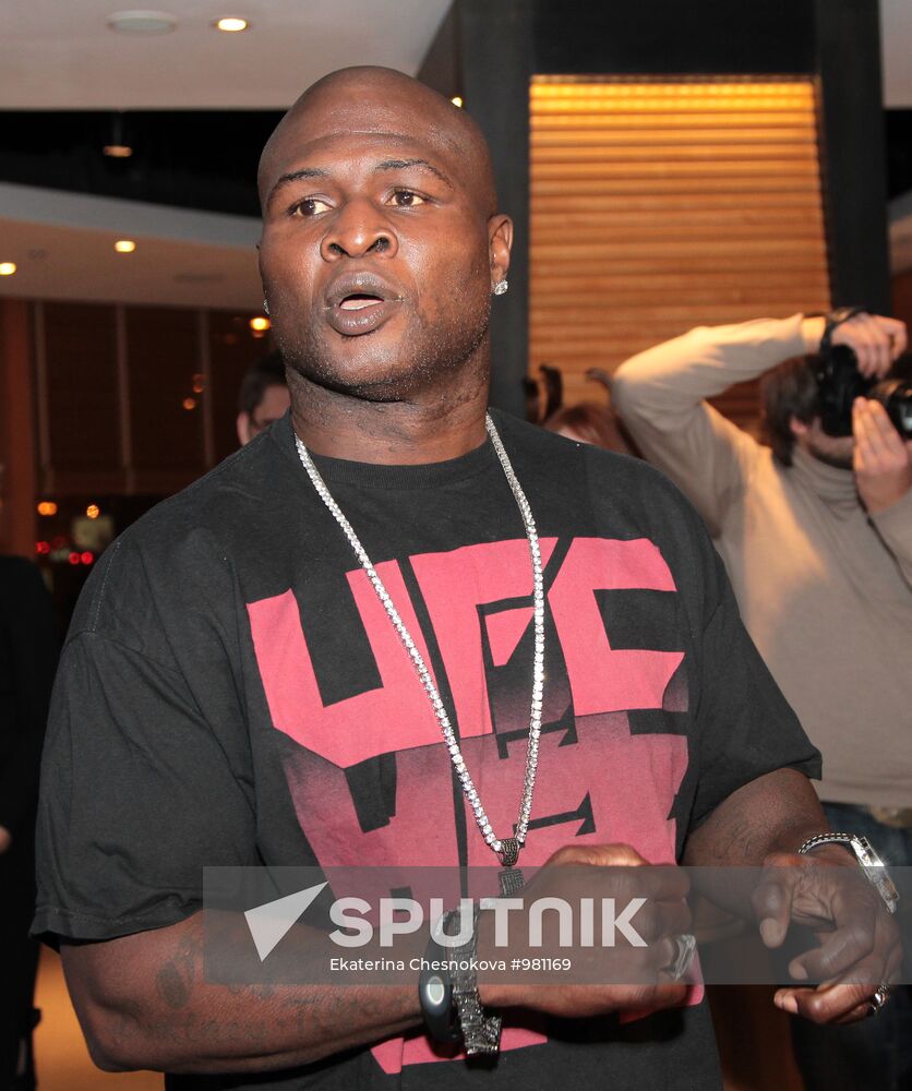 Private dinner with Lamon Brewster and James Toney in Moscow