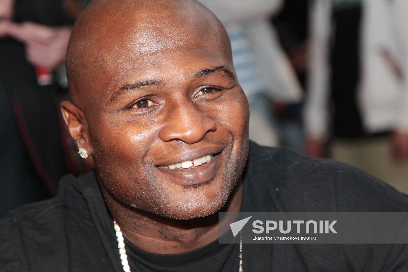 Private dinner with Lamon Brewster and James Toney in Moscow