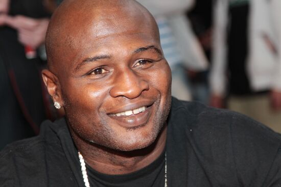 Private dinner with Lamon Brewster and James Toney in Moscow