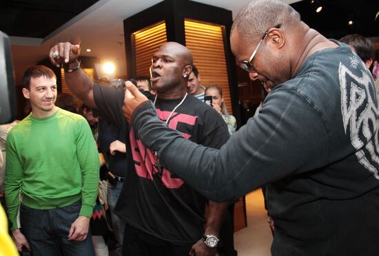 Private dinner with Lamon Brewster and James Toney in Moscow