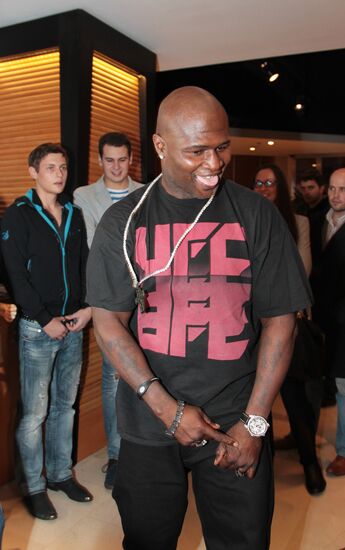 Private dinner with Lamon Brewster and James Toney in Moscow