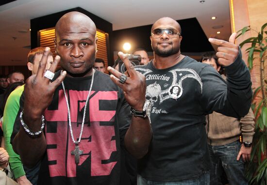 Private dinner with Lamon Brewster and James Toney in Moscow