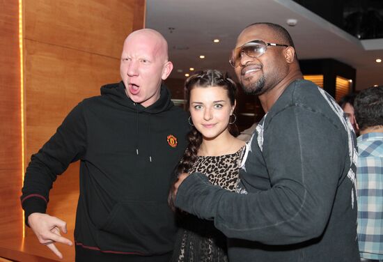 Private dinner with Lamon Brewster and James Toney in Moscow