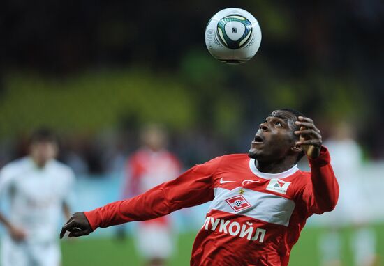 Football RPFL. Match Spartak Moscow and Lokomotiv Moscow
