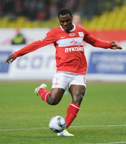 Football RPFL. Match Spartak Moscow and Lokomotiv Moscow