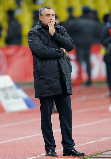 Football RPFL. Match Spartak Moscow and Lokomotiv Moscow