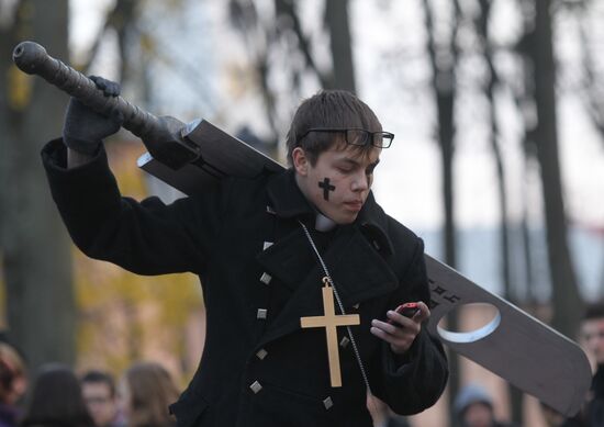 Celebrating Halloween in Veliky Novgorod