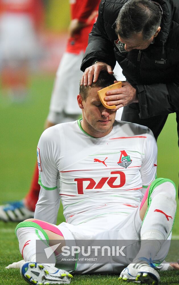 Football Premier League. Match Spartak and Lokomotiv
