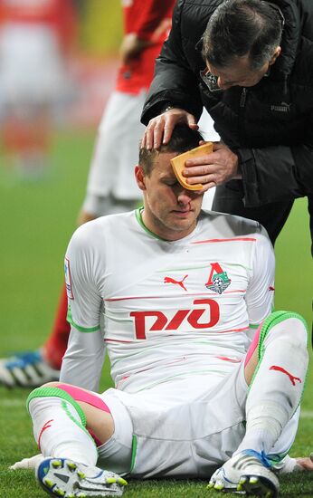 Football Premier League. Match Spartak and Lokomotiv