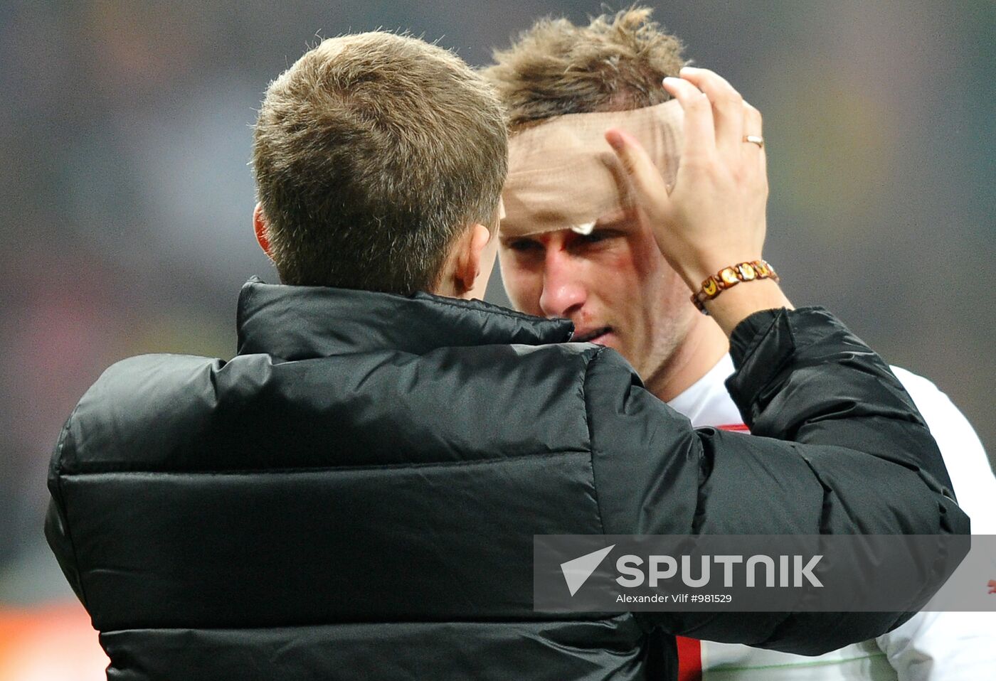 Football Premier League. Match Spartak and Lokomotiv