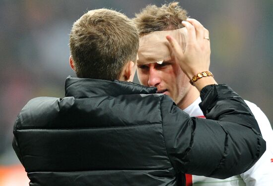 Football Premier League. Match Spartak and Lokomotiv