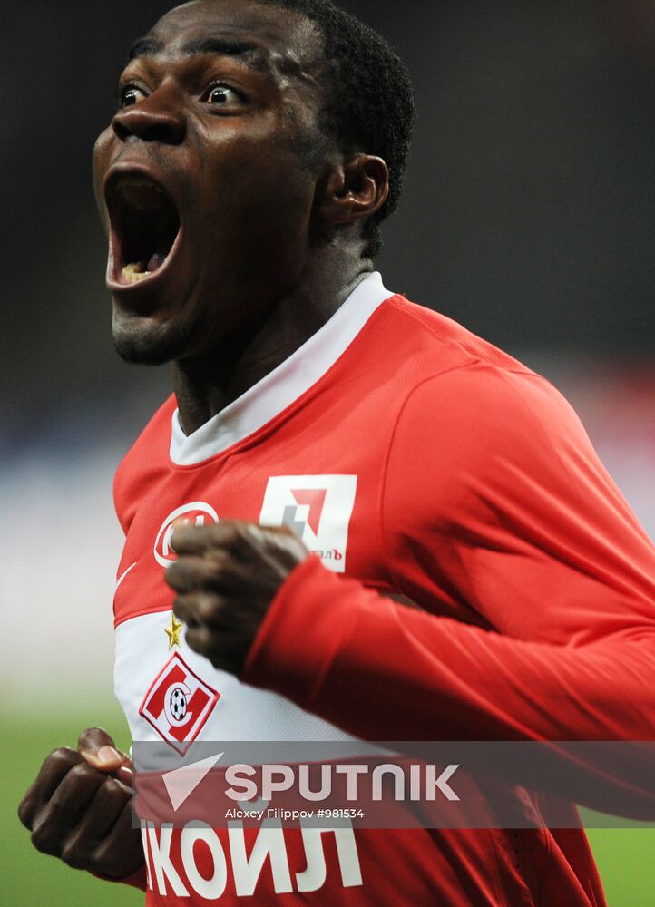 Football Premier League. Match Spartak and Lokomotiv